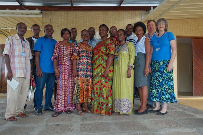 This is the great staff at the translation center in Abidjan. They do a great job.
